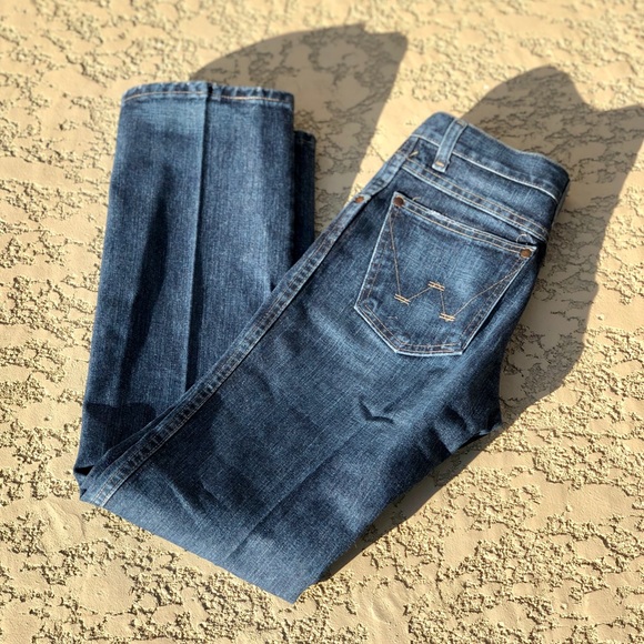 WRANGLER STRAIGHT LEG JEANS WITH ADJ WAIST SZ 14 - Picture 8 of 9